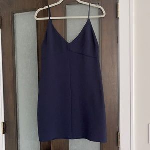 Aritzia Wilfred size 6 navy blue dress